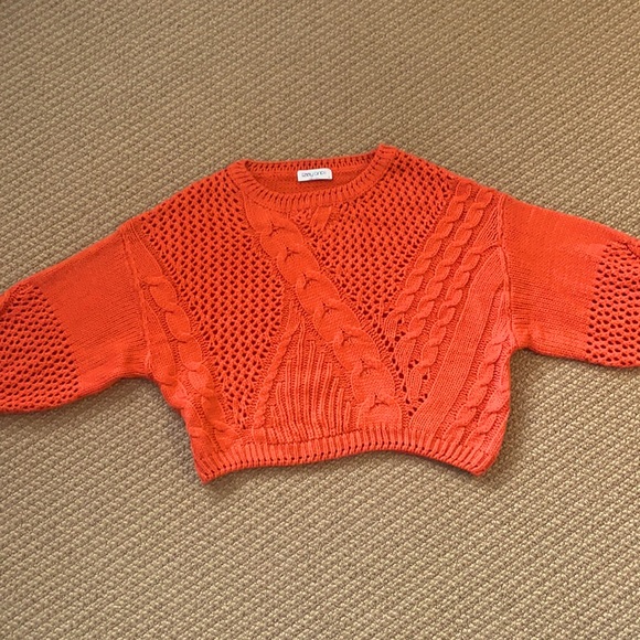 {Ebby Andi Orange Sweater} - Picture 1 of 3